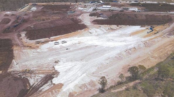 Aerial footage captured of the Swanbank facility. Picture: Ipswich City Council.