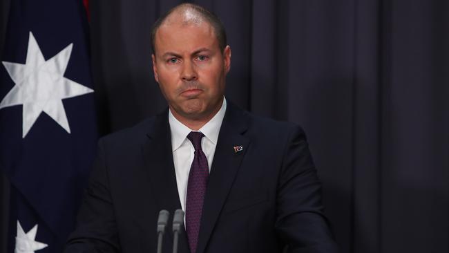 Josh Frydenberg outlines the government’s response to the findings of the financial services royal commission. Picture: Kym Smith