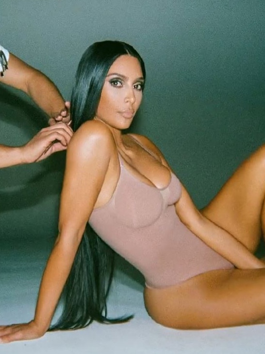 The bodysuit is from Kim Kardashian's shapewear line. Picture: Instagram