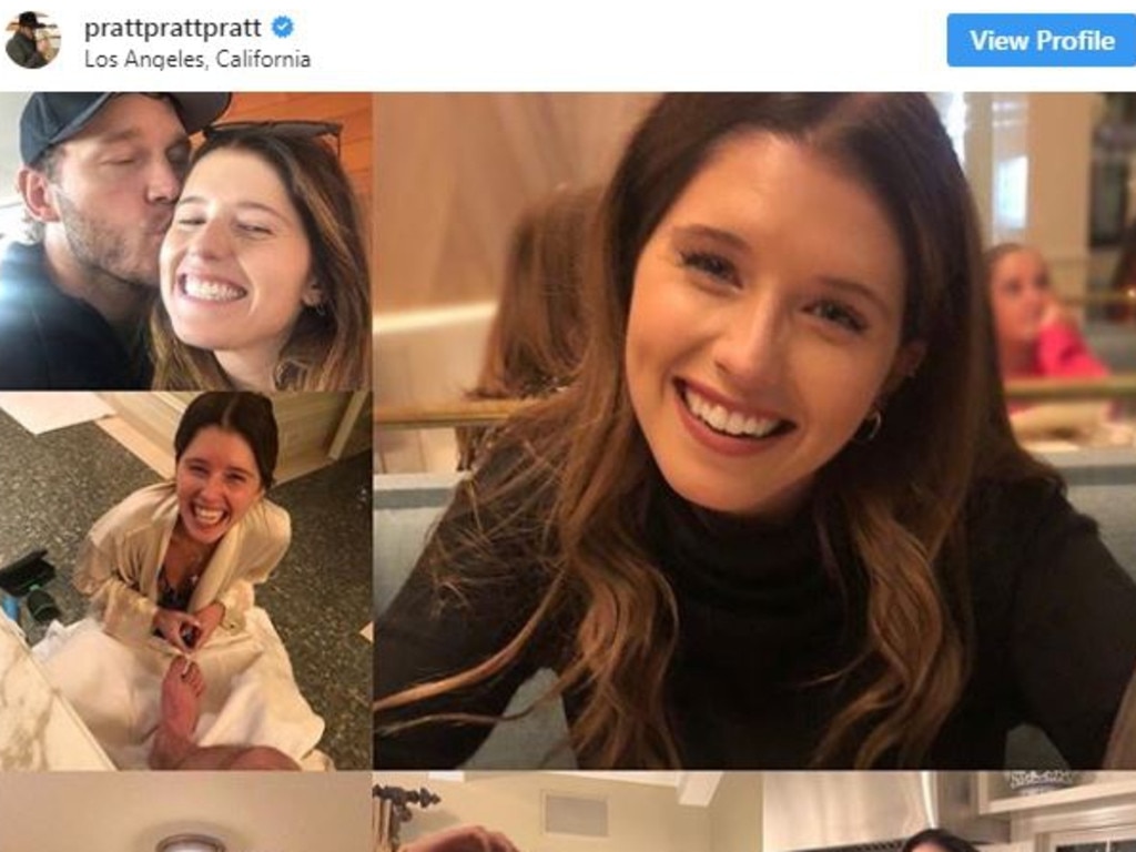 Christ Pratt had previously declared his love for Katherine Schwarzenegger on social media. Picture: Instagram