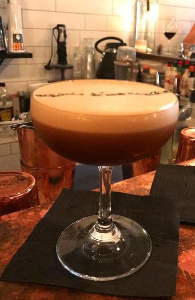 Salted caramel espresso martini from Sparrow Eating House. Picture: Instagram