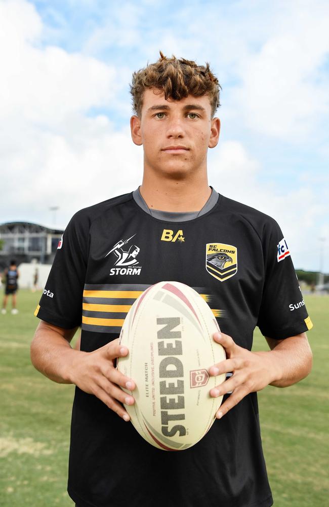 Sunshine Coast Falcons Mal Meninga talent Koby Brown. Picture: Patrick Woods.