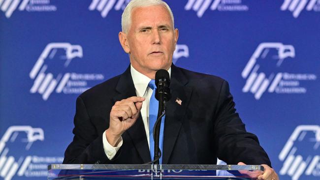 Mike Pence recently withdrew from the presidential race. Picture: Frederic J. Brown/AFP