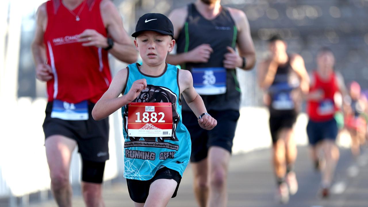 Conor Mathewson, 8, ran an incredible time. Picture: Liam Kidston.