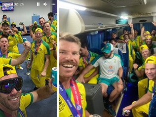 How Aussies celebrated T20 heroics