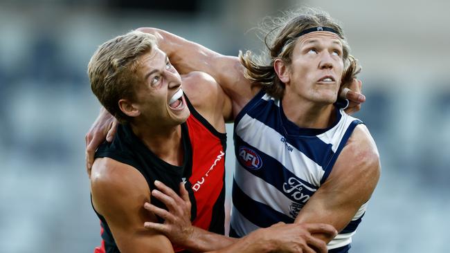 Rhys Stanley might not have the ruck reins for long. Picture: Michael Willson/AFL Photos via Getty Images