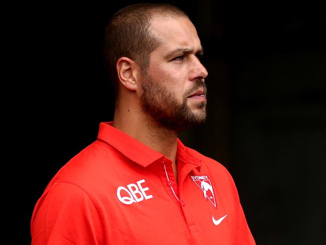 Lance Franklin’s competitive return remains unclear. Picture: Getty Images