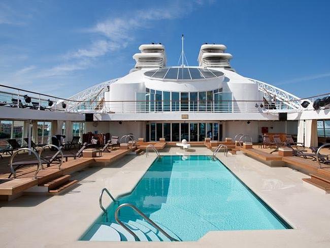 The boat has the highest space-per-guest ratio in the cruise ship industry.