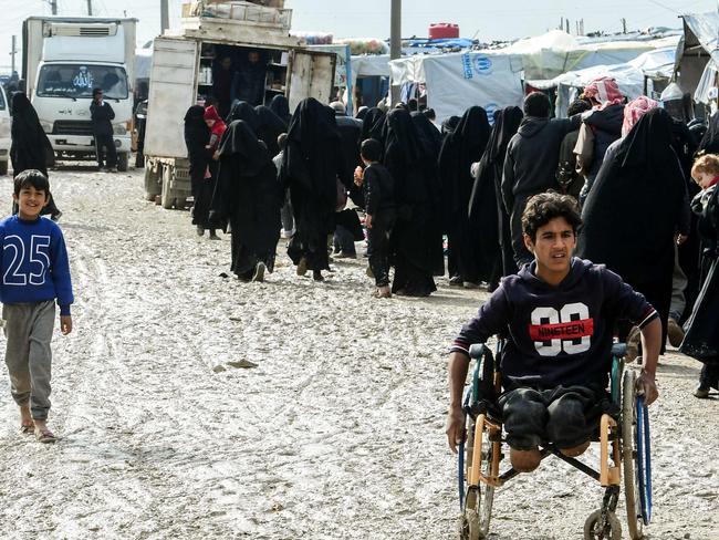 The camp is lacking in food, clean water and medical supplies. Picture: Giuseppe Cacace / AFP 