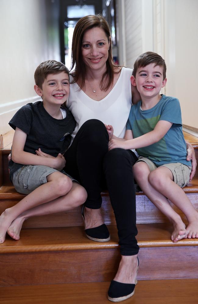 Abbi suffered six miscarriages but now has two beautiful boys in Hugh and Samuel. Picture: Sam Ruttyn