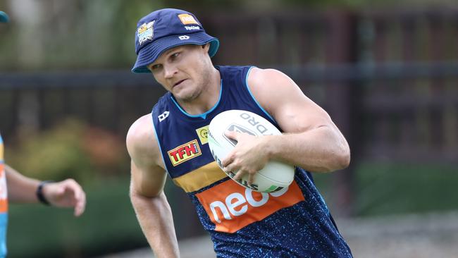 Gold Coast Titans' Dale Copley during training at Parkwood on the Gold Coast. Photograph : Jason O'Brien