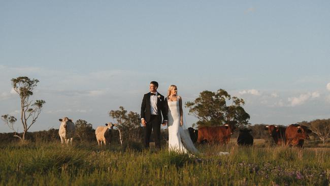 The wedding of Matt Ballin and Alissa Smith. Pictures: Daniel Neucom