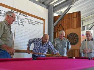 ENJOYING BANTER AND BILLIARDS: Gayndah Men's Shed installed their new officers for the 2018/2019 year. Picture: Felicity Ripper