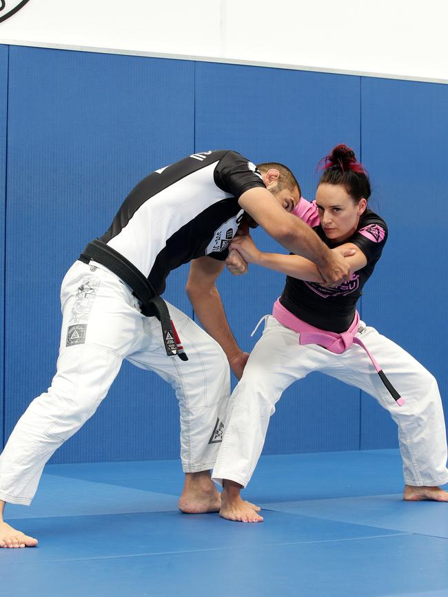 Gracie Jiu-Jitsu Burwood is offering free self defence classes for female university students this month. Picture: Andrew Tauber