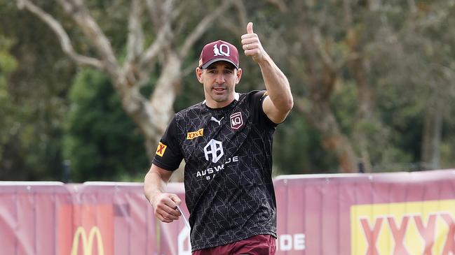 Billy Slater is more than content to remain in charge of Queensland. Picture: Liam Kidston