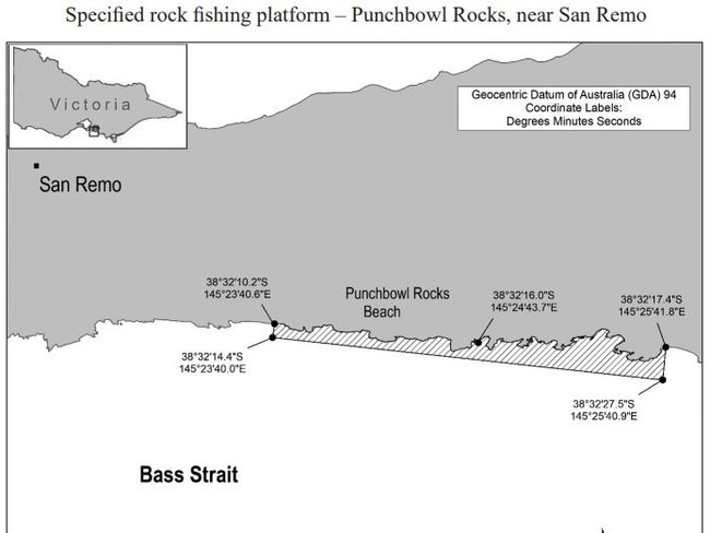 Punch Bowl, San Remo rock platforms.