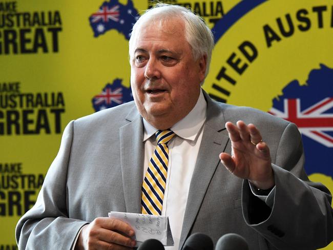 Clive Palmer in Bundaberg.