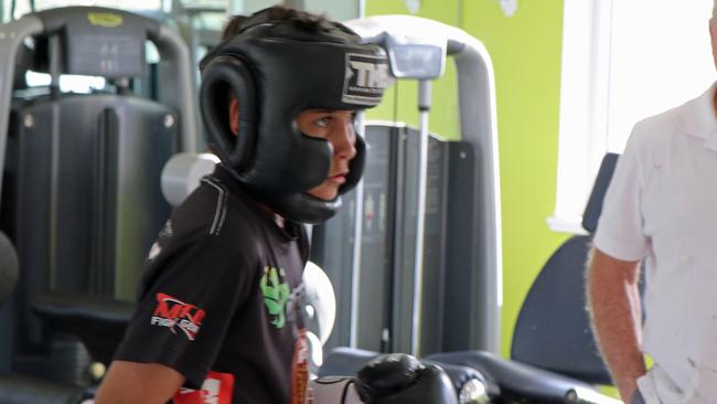 This young boxer has a bright future ahead.