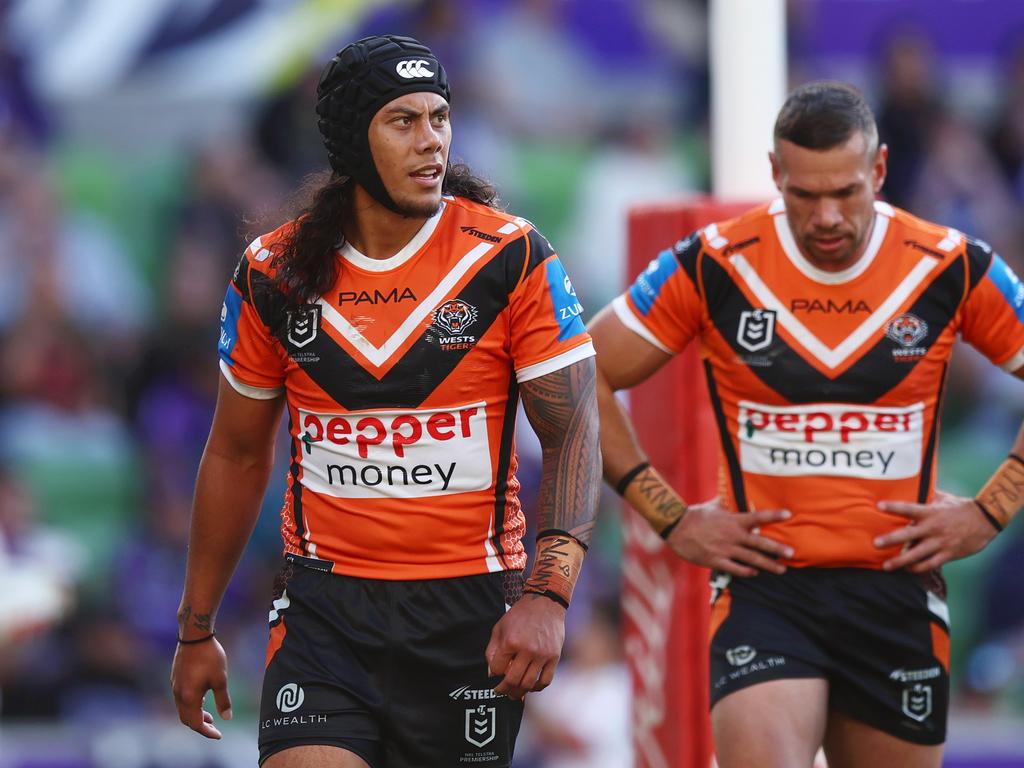 Jarome Luai maintains he is committed to the Tigers. Picture: Getty Images