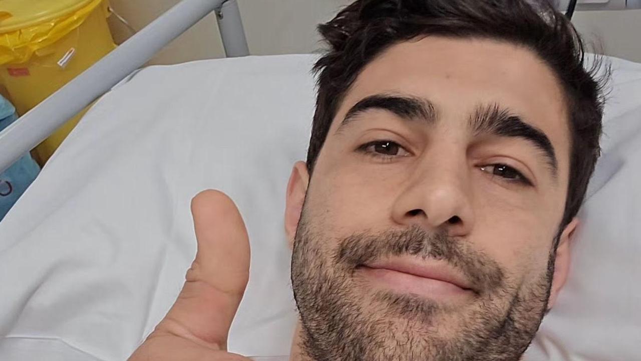 Petracca in hospital. Picture: Instagram