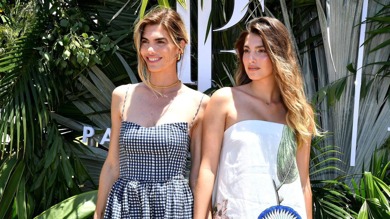 Delfina Blaquier and Aurora Figueras at the Magic Millions Showjumping and Polo Sunday. Picture, John Gass