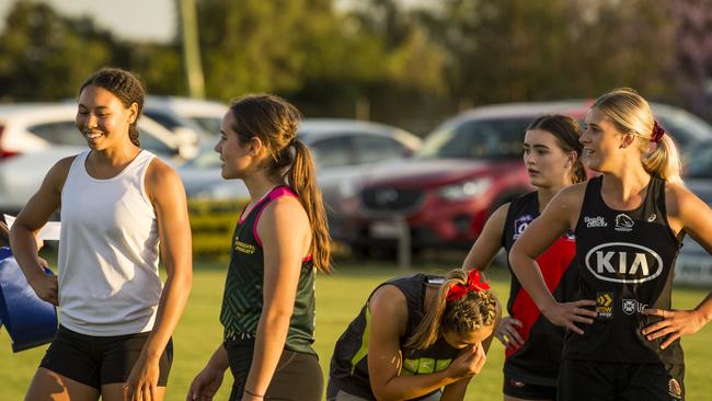 Touch player Dianne Waight after winning the Fastest Female Footballer 75 yards title on 2021 Postle Gift Raceday at Club Pittsworth, Saturday, October 30, 2021. Picture: Kevin Farmer