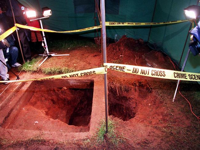 A grave site under an Adelaide home. Picture: Matt Turner