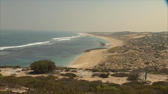 The area where the fisherman was last seen. Picture: 7NEWS Adelaide