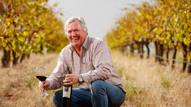 Maxwell Wines owner and winemaker Mark Maxwell pictured in his McLaren Vale Vineyard. Max said for the first time the business hit $1 million worth of exports to China. Picture: Matt Turner