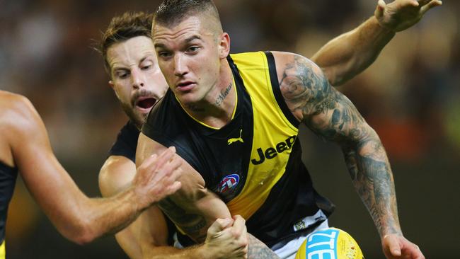 Dusty will be raring to go for the Tigers in Round 1 against now traditional rival Carlton. Picture: Getty Images