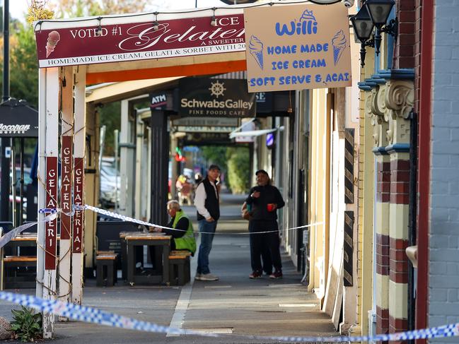 The business was fire bombed one year ago then moved next door. Picture: Ian Currie