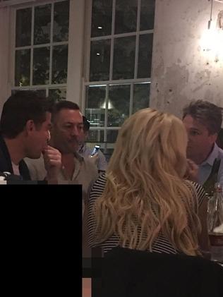 Stu Laundy and Sophie Monk were out with a group of friends.