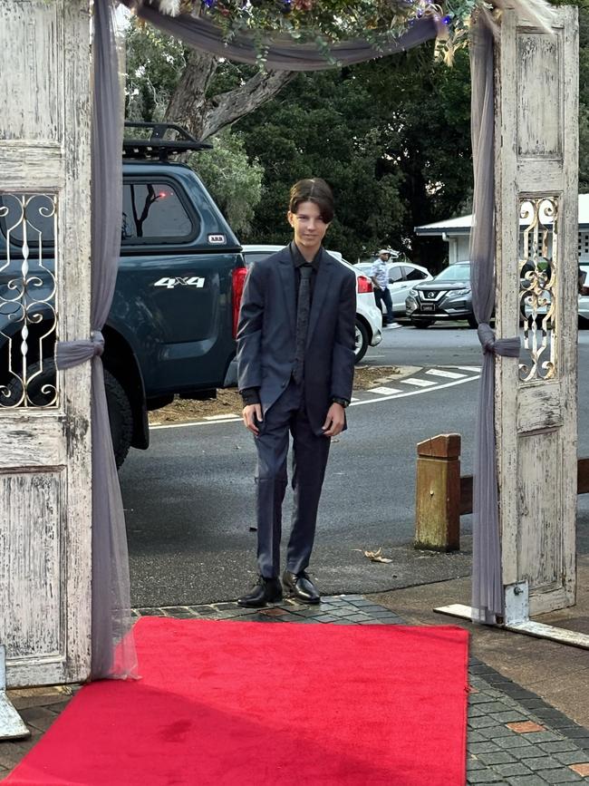 Students arrive at the Hervey Bay State High School formal.