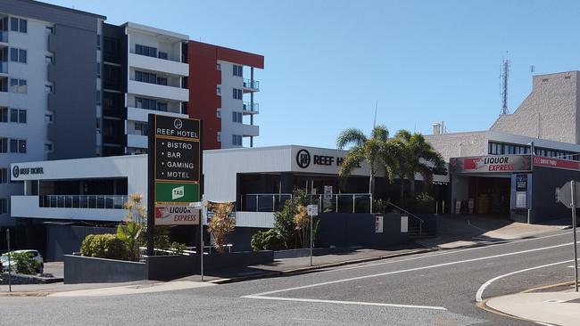 The Reef Hotel Gladstone as it stands today, on the corner of Goondoon and Yarroon Streets. The hotel is owned by the Ganim family and was purchased in 2003. Picture: Rodney Stevens