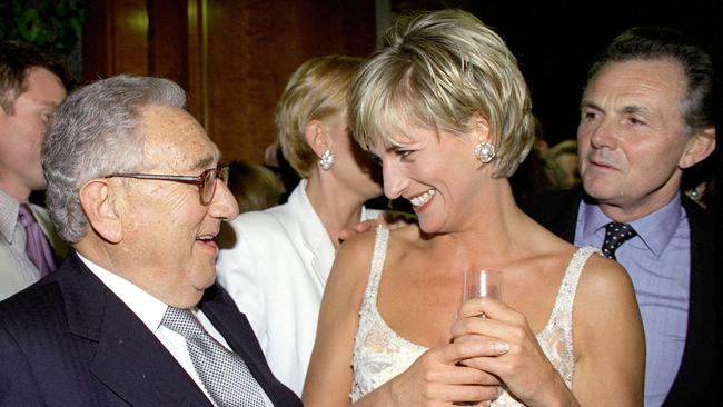 Henry Kissinger with Princess Diana in New York, Picture: Getty Images