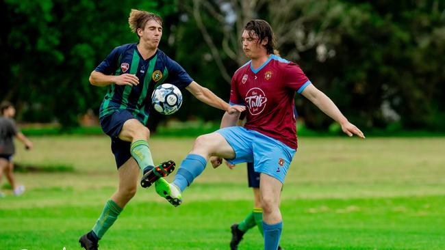 Highfields and St Albans played out a tough draw in Round 1. Picture: DSL Photography