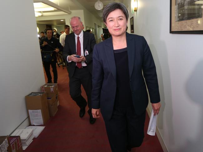 Penny Wong has written to Julie Bishop seeking clarification on how Australian dual nationals will be affected by the US travel ban. Picture: Gary Ramage