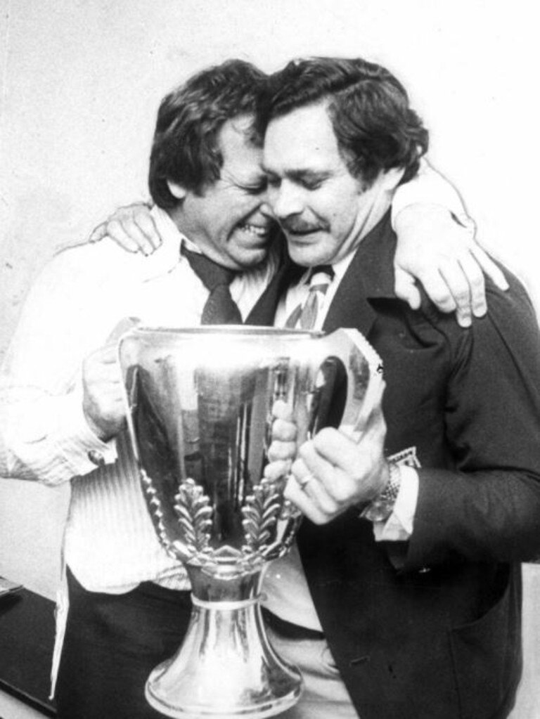 Barassi after leading North to the 1975 Premiership.