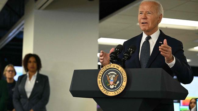 Joe Biden is weighing up his options over his election campaign. Picture: AFP.