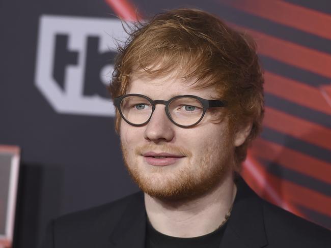 Ed Sheeran has cracked an Australian music chart record. Picture: AP