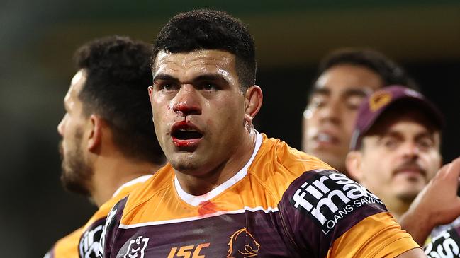 David Fifita was well contained by his future teammates. Picture: Cameron Spencer/Getty