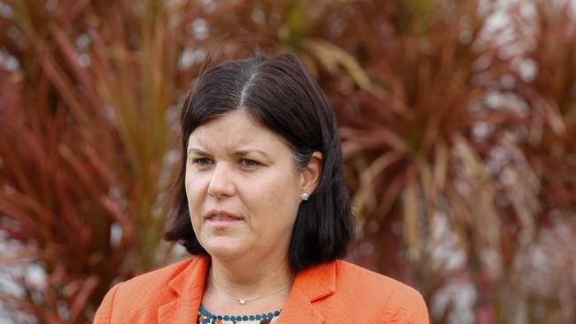 Health Minister Natasha Fyles responds to the South Australian coronavirus situation after revelations a lockdown wasn't needed if a pizza worker hadn't told fibs. Picture GLENN CAMPBELL