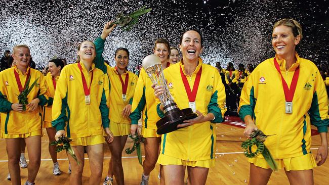 Ellis with her team after their win. (Pic: Getty Images)