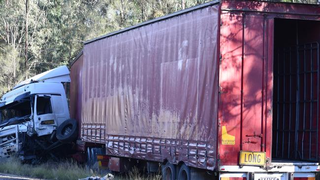 HORROR MONTH: Emergency services attended the scene of a fatal truck and car collision on the Gore Highway at Millmerran Downs, July 22 2021.