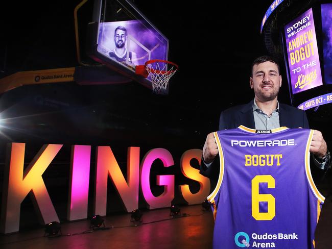 It was the Andrew Bogut show at Qudos Bank Arena. Picture: Phil Hillyard