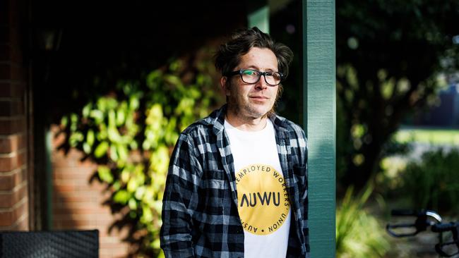 Jobseeker Jez Heywood is president of the Australian Unemployed Workers’ Union. Picture: Aaron Francis / The Australian