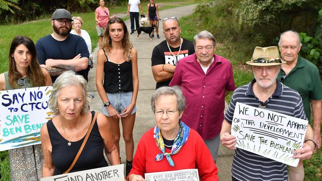 Residents are fighting to stop the transport project affecting Ben Bennett Bushland. Photo: Patrick Woods.