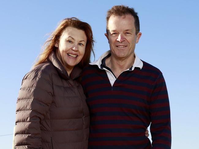 Speakman with his wife Caroline. Picture: Tim Hunter.