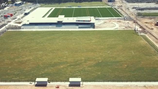 Caboolture's new pitches and clubhouse almost ready at Burpengary.