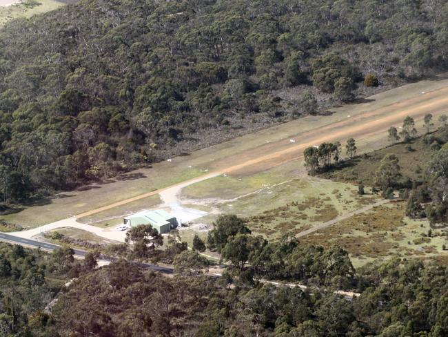 The airstrip on Bruny Island. Picture: ROGER LOVELL